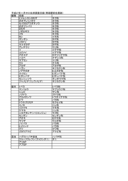 中川左岸 青戸1丁目住居跡周辺 生きもの調査結果 （PDF 55.6KB）