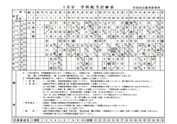 学科配当 - 岸和田自動車教習所