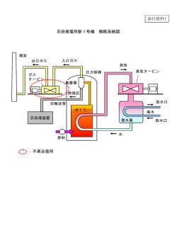 苅田発電所新1号機 概略系統図 ：不具合箇所 添付資料1
