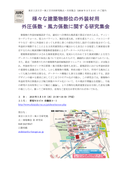 様々な建築物部位の外装材用 外圧係数・風力係数