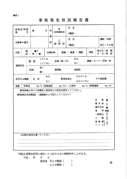 事故発生状況報告喜