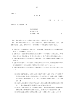 募集要項 様式3(PDF文書)