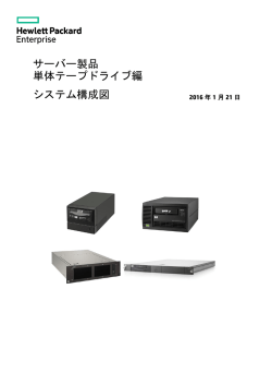 単体テープドライブ編 システム構成図