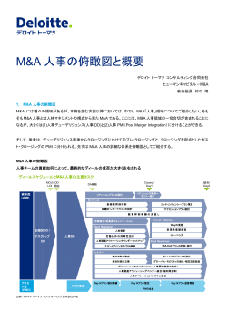 M&A 人事の俯瞰図と概要