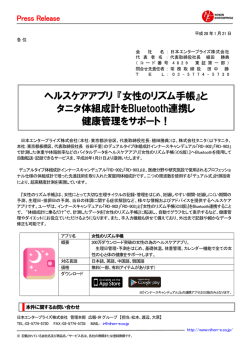 ヘルスケアアプリ 『女性のリズム手帳』