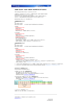 北陸路線（富山空港・小松空港・能登空港）相互利用