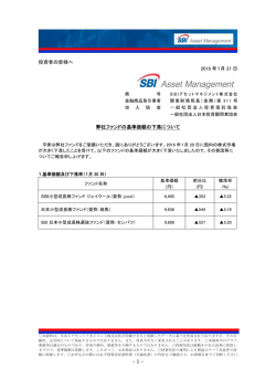（愛称：jcool）において臨時レポート「弊社ファンドの基準価額の下落