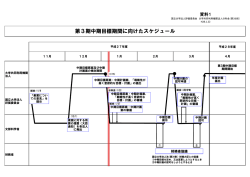 資料1 第3期中期目標期間に向けたスケジュール （PDF