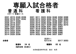 普 通 科 看 護 科 - 学校法人 加茂暁星学園 加茂暁星高等学校