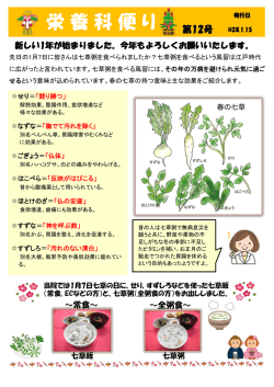 栄 養 科 便 り