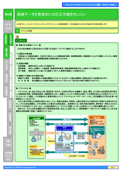 実績データを登録または訂正手続きをしたい - コリンズ・テクリス