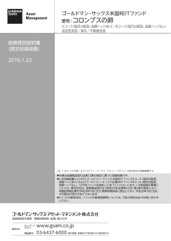 請求目論見書 - Goldman Sachs