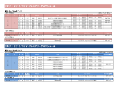 2015/16V・プレミアリーグ V・ファイナルステージ スケジュール