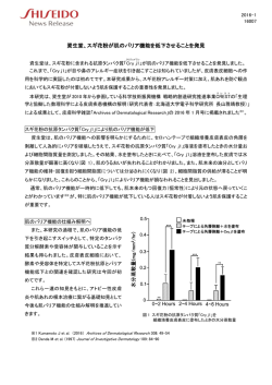 資生堂、スギ花粉が肌のバリア機能を低下させることを発見