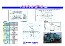 コンクリートポンプ車 PY115A&minus;26B