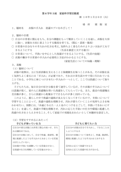 衣服の手入れ