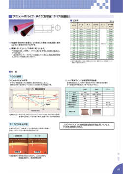 プラントHTパイプ P-10（耐苛性）T