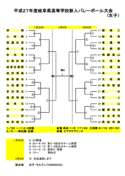 女子 - 岐阜県バレーボール協会