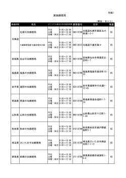 別紙 1 - 郵便局