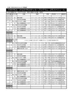 中央YMCA・みなみYMCAサッカープログラム＿2月