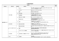 一次審査評価基準