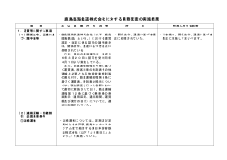 鹿島臨海鉄道株式会社に対する業務監査の実施結果