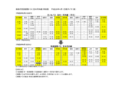 鳥取市気高循環バス（宝木河内線）時刻表 平成28年4月1日新ダイヤ