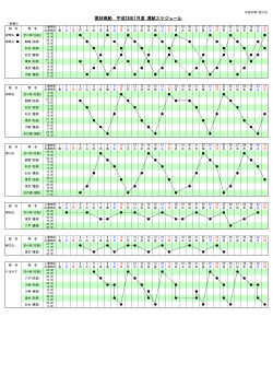 「平成28年1月度運航スケジュール(変更4)」(PDFファイル
