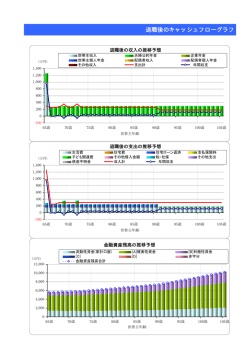 退職後のキャッシュフローグラフ