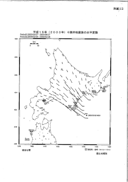 平成ー 5年 (2003年) 十勝沖地震後の水平変動
