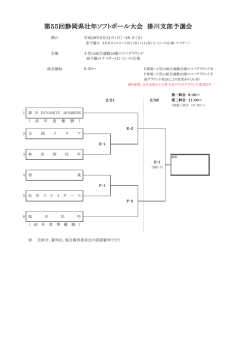 第55回静岡県壮年ソフトボール大会 掛川支部予選会