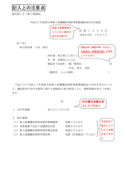 記入上の注意点