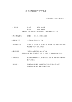 赤平市職員給与等の概要.