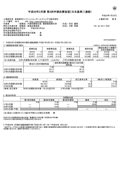 平成28年3月期 第3四半期決算短信