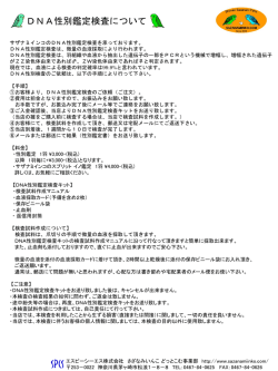 DNA性別鑑定検査についてはこちらをご覧下さい。