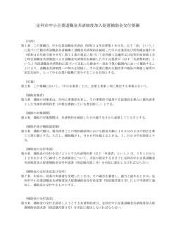 補助金交付要綱 [PDFファイル／170KB]
