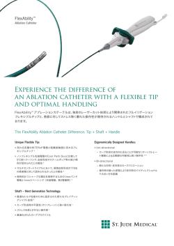 FlexAbility&trade; Ablation Catheterカタログ