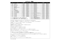 オプション一覧表