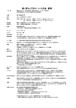 森ノ宮カップ2015 U