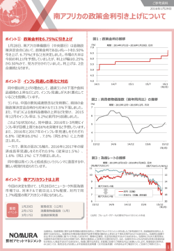 南アフリカの政策金利引き上げについて
