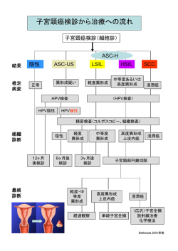 子宮頸癌検診から治療への流れ