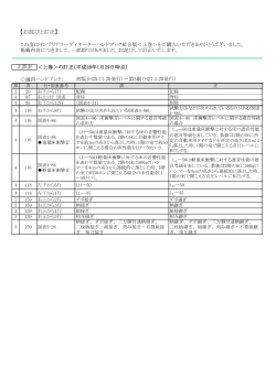 【お詫びと訂正】