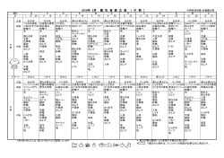 2016年 2月 離 乳 食 献 立 表 （ 中 期 ）