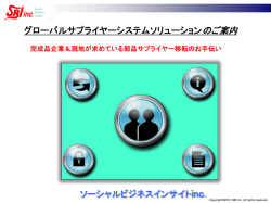 資料ファイル(PDF）はこちらから - インサイトソリューション＆モデリング