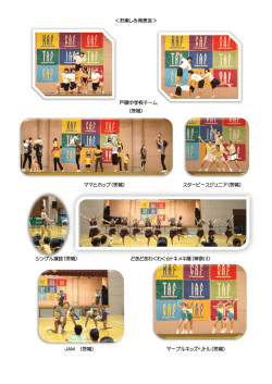 ＜お楽しみ発表会＞ 戸頭中学校チーム （茨城） ママとホップ