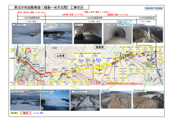東北中央自動車道（福島～米沢北間）工事状況