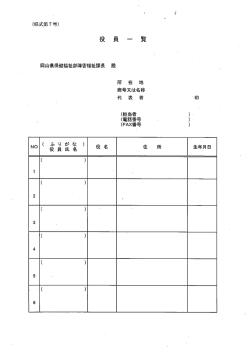 （様式第7号）役員一覧 [PDFファイル／9KB]