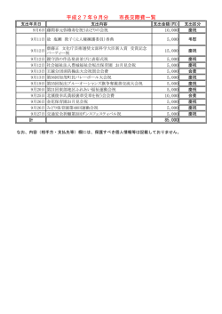 平成27年9月分 [PDFファイル／129KB]