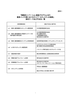 資料1 - 新エネルギー・産業技術総合開発機構