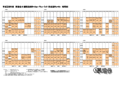 平成28年度 學進会＆個別指導Bridge・Plus・Cell・英会話Warble 時間割